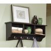 Alaterre Furniture Shaker Cottage Storage Coat Hook, Chocolate ASCA04CL